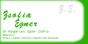zsofia egner business card